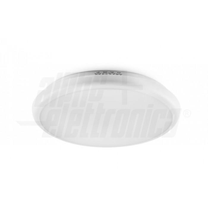 plafoniera led tonda bianca 300mm con sensore microonde ip65