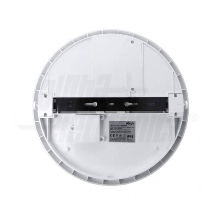 retro plafoniera led tonda con staffa di fissaggio e targhetta ip65