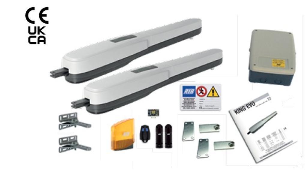 Kit King Evo Rib 500 Kg - 5 m per cancelli a battente - AD14070  01