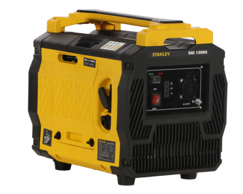 generatore inverter portatile fini sig 1200s vista tre quarti pannello comandi