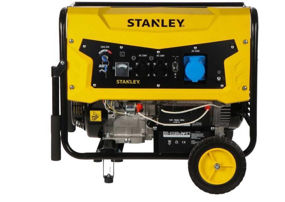 generatore monofase a benzina 6 kw vista laterale con pannello comandi