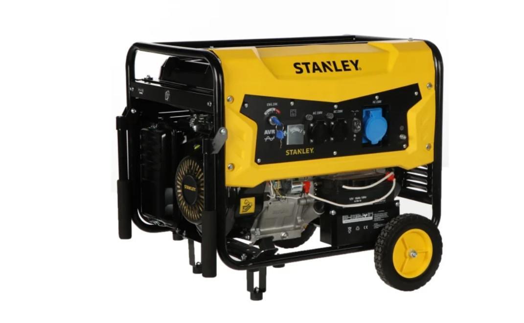 generatore monofase a benzina 6 kw vista tre quarti su telaio tubolare