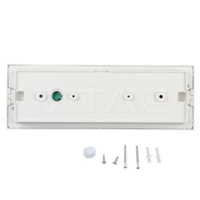 lampada di emergenza led v tac vt 511 retro con accessori fissaggio