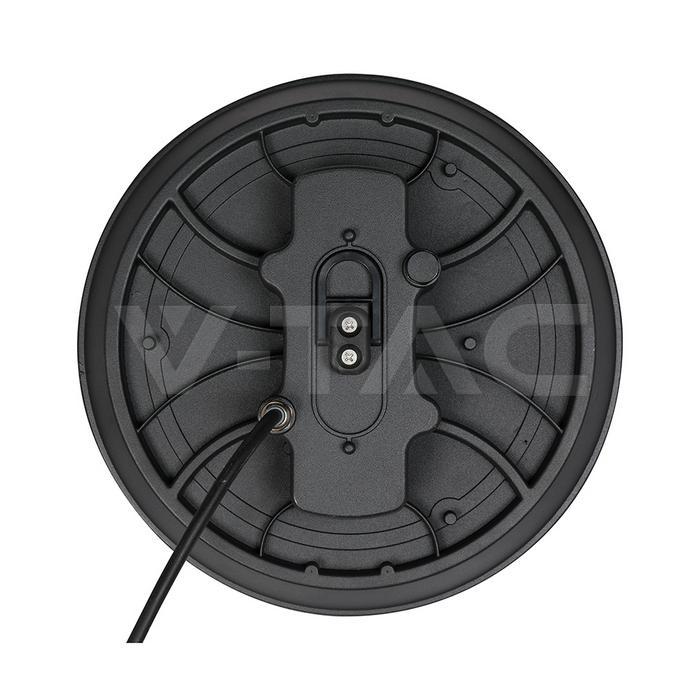 campana led high bay v tac 200w vista posteriore con cavo alimentazione