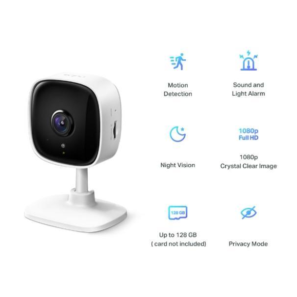 telecamera wifi 1080p con visione notturna rilevamento movimento allarme e privacy