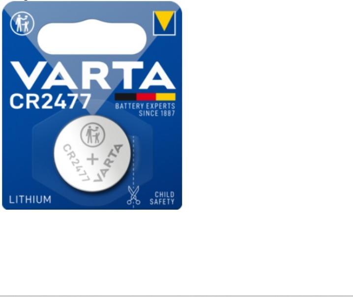 confezione batteria a bottone varta cr2477 al litio
