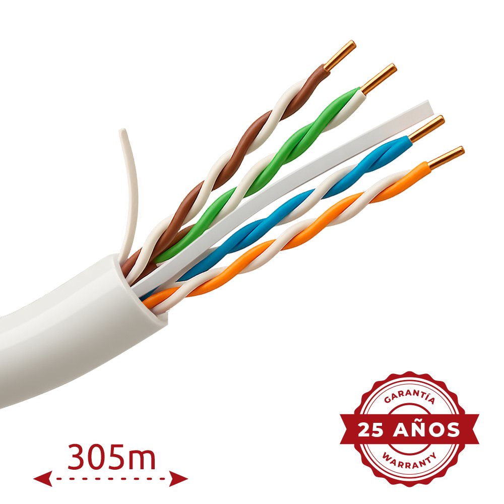 cavo rete cat 6a u utp lszh 305 m rame ofc dettaglio conduttori