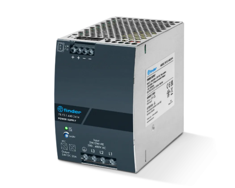 alimentatore switching industriale finder 24 v dc 240 w per barra din