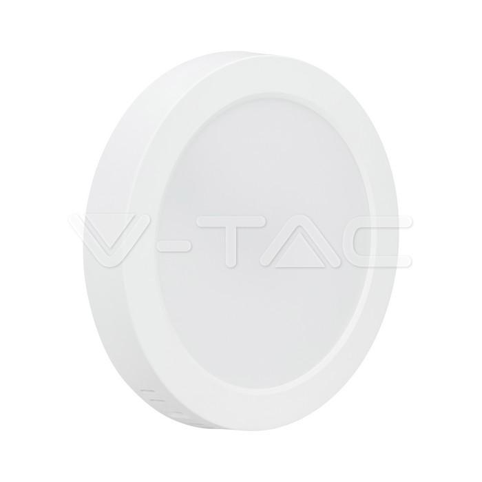 plafoniera led tonda v tac 12w 4000k vista frontale