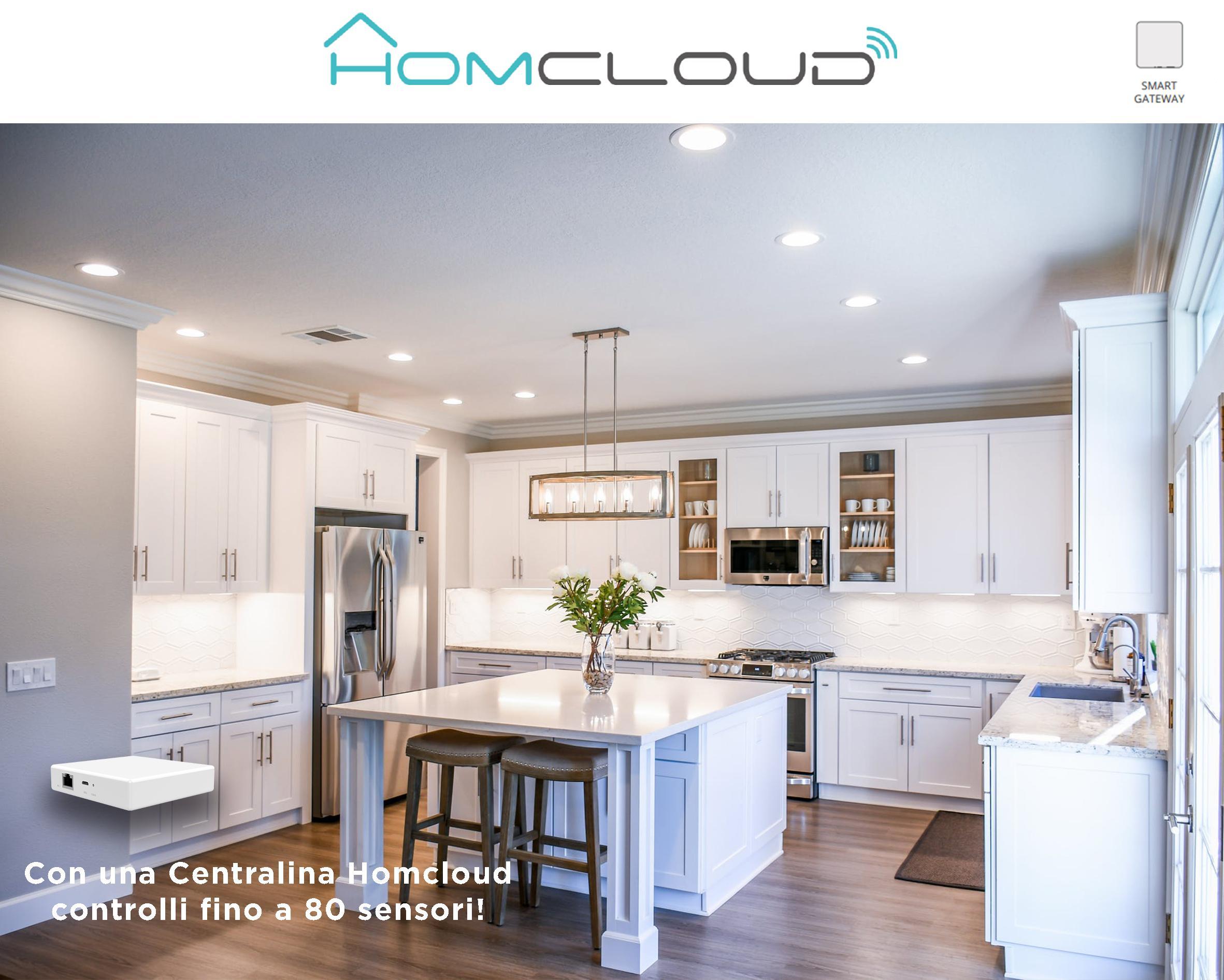 gateway homcloud zigbee dispositivo bianco compatto