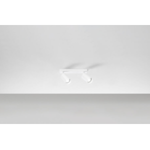 Plafoniera soffitto, parete orientabile bianca 2x28w gu10   772