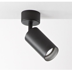 Faretto orientabile nero attacco gu10 max 28w   - 771