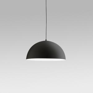 Lampada sospensione alluminio nero ø50cm gea luce - bonella s/p n