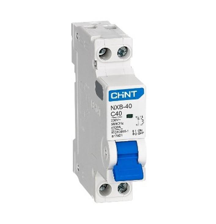 interruttore magnetotermico chint nxb 40 c40 1p n interruttore magnetotermico chint nxb 40 curva c40 1p n