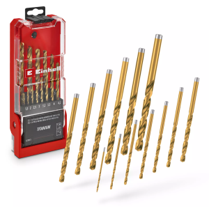 Set punte hss g titanio 49427013 einhell 13 pezzi