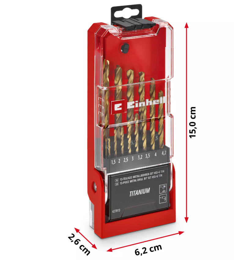 punte per metallo titanio diametri 4 2 4 5 5 5 5 6 6 5 mm con lunghezze