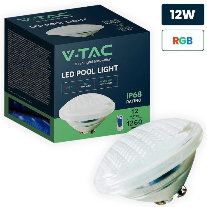 faro led piscina par56 rgb 12w v tac ip68 12v dc