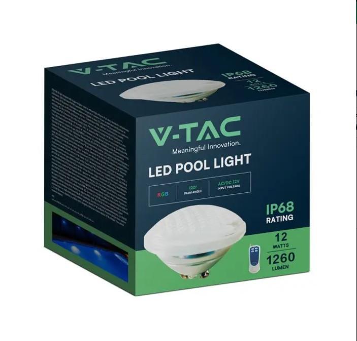confezione faro piscina led rgb 12w v tac ip68
