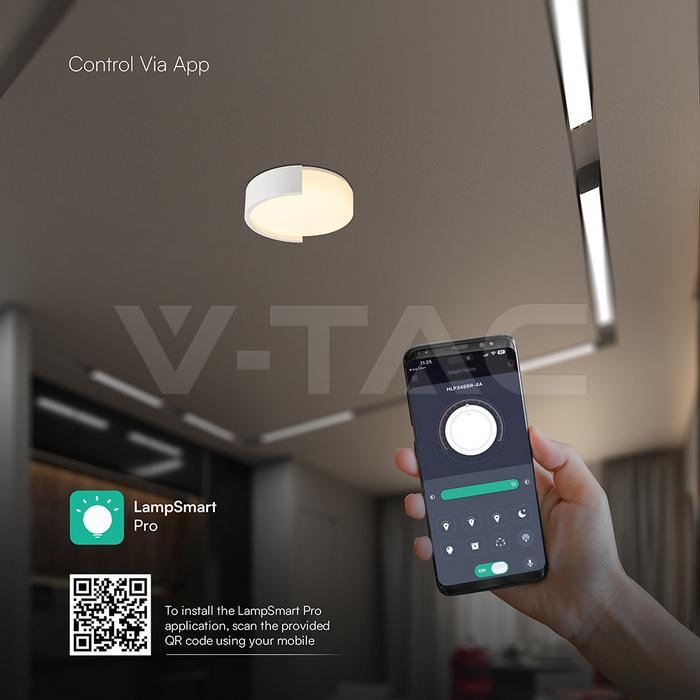 plafoniera led da soffitto design rotondo bianco diffusore opalino