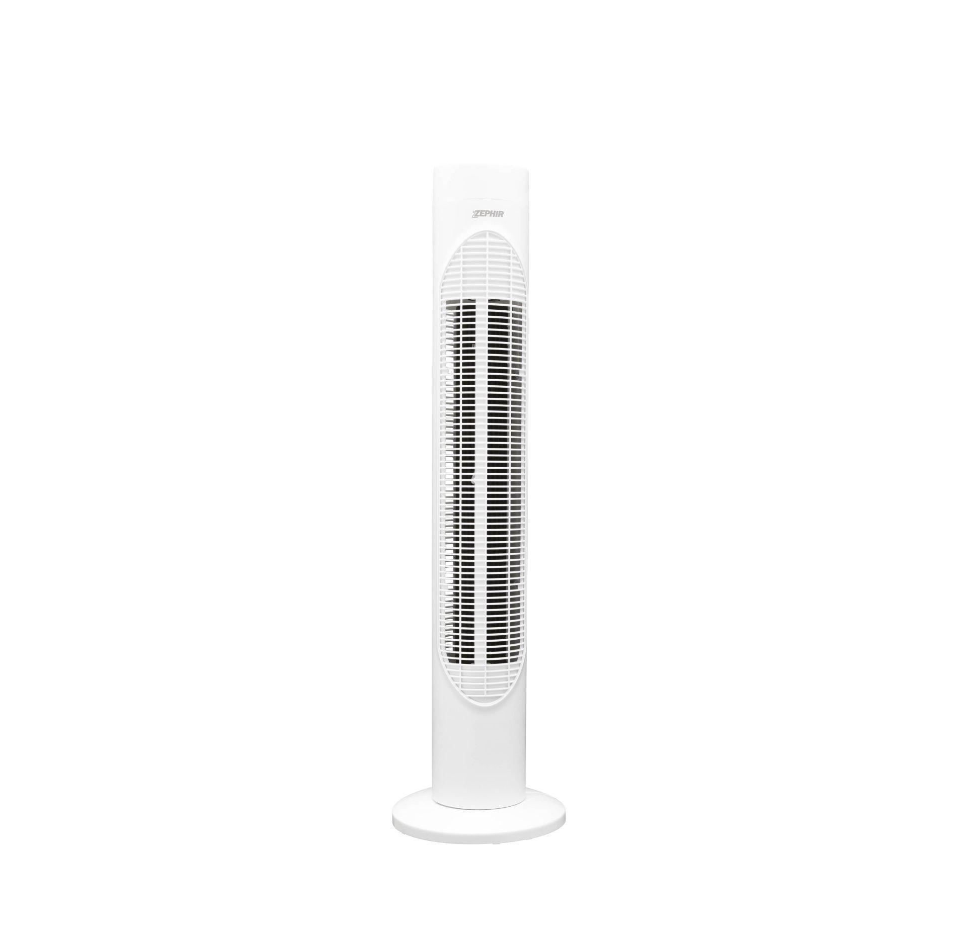 ventilatore a torre 83 cm con timer e telecomando zephir