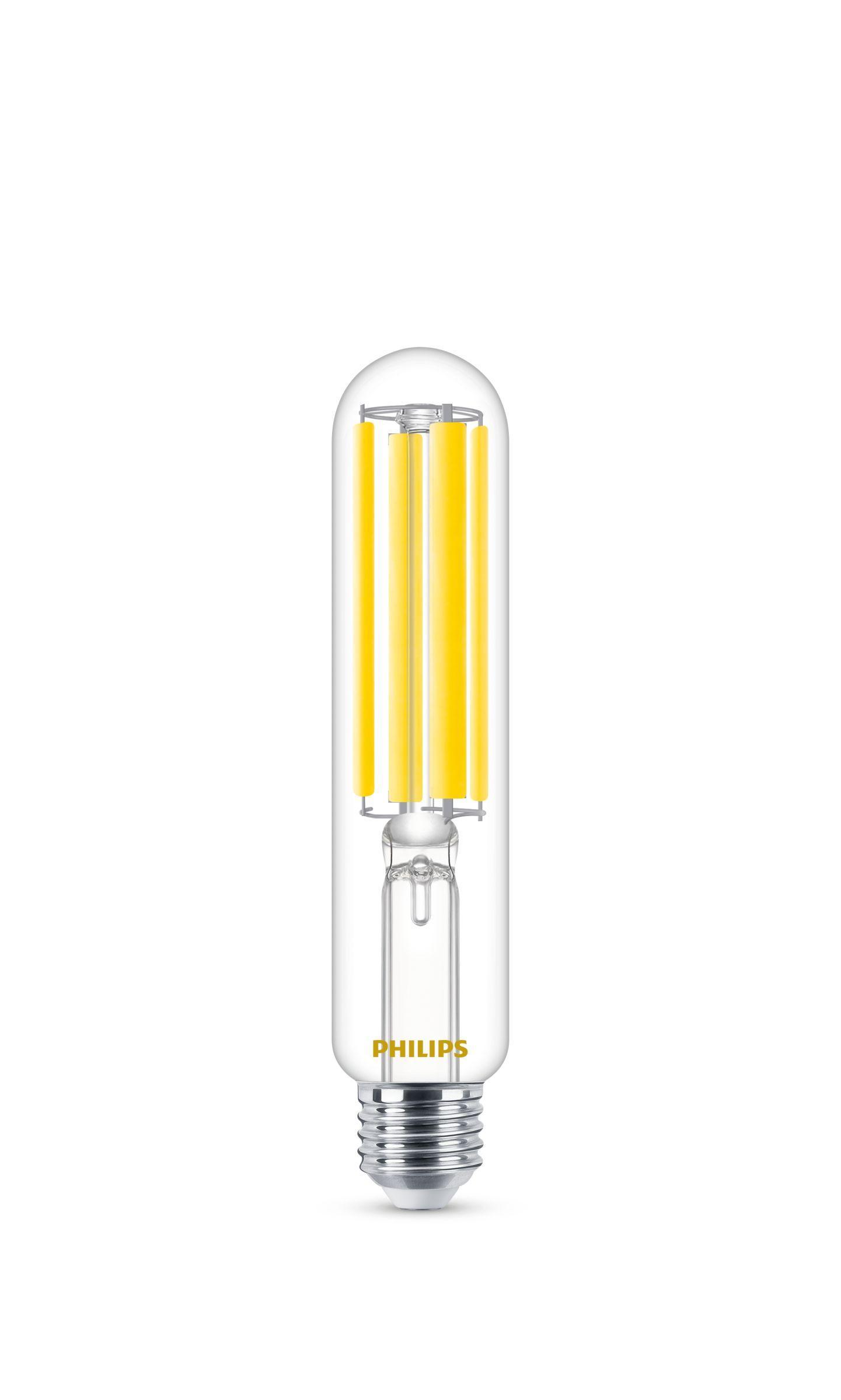 lampada led philips e27 tubolare trasparente 26w 4000k