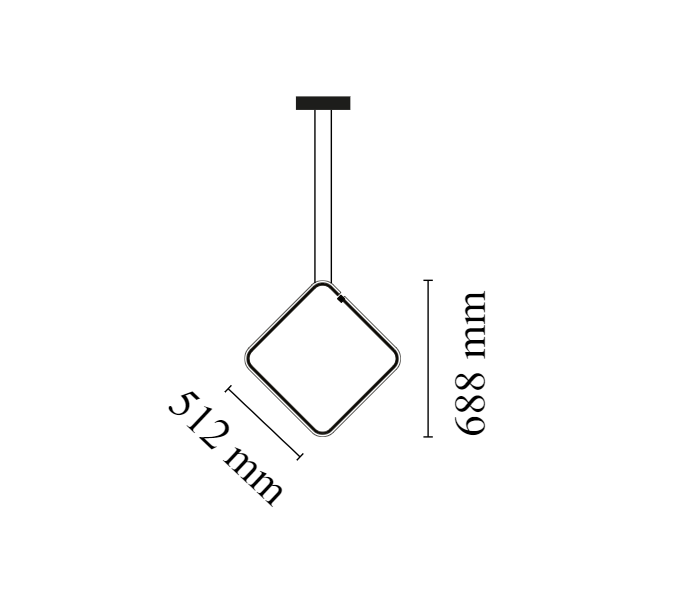 FLOS ARRANGEMENTS SQUARE LARGE 34W LUCE CALDA 2700K F0409030 02