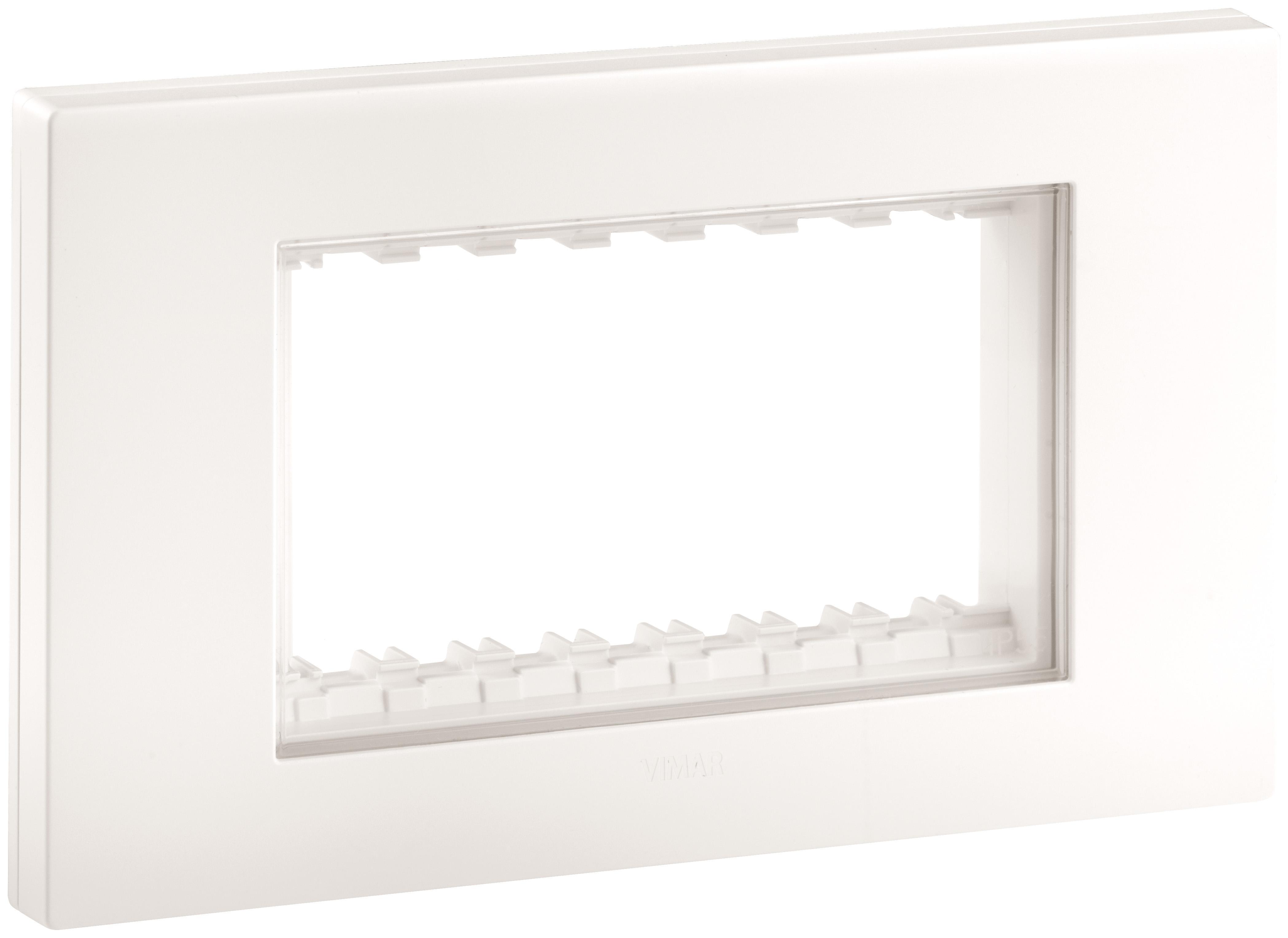 calotta da parete ip55 bianca per scatola da incasso 4 moduli