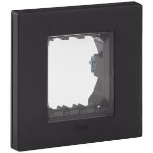 Placca calotta ip55 2 moduli nera  - 30931.02