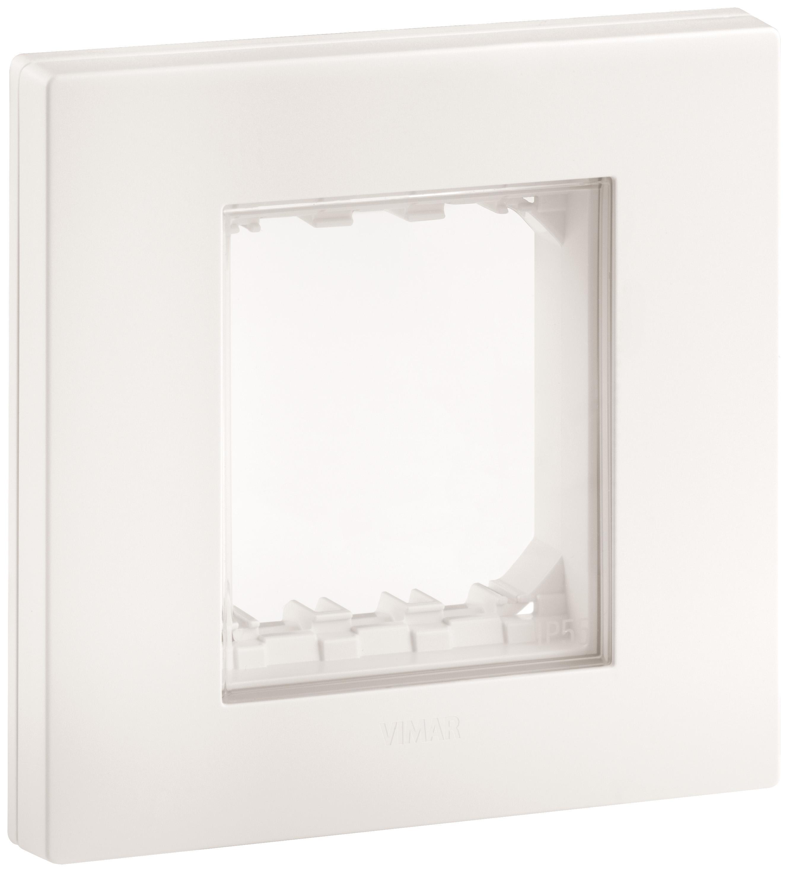 calotta da parete ip55 2 moduli bianca vimar serie linea