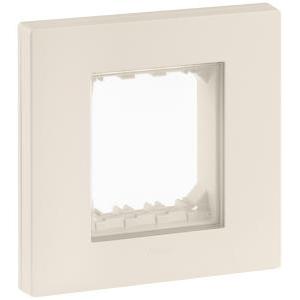 Placca calotta ip55 2 moduli canapa bianca  - 30932.01