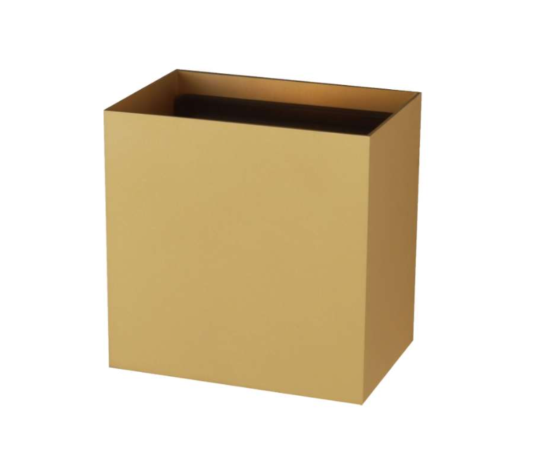 applique led da parete colore oro design rettangolare