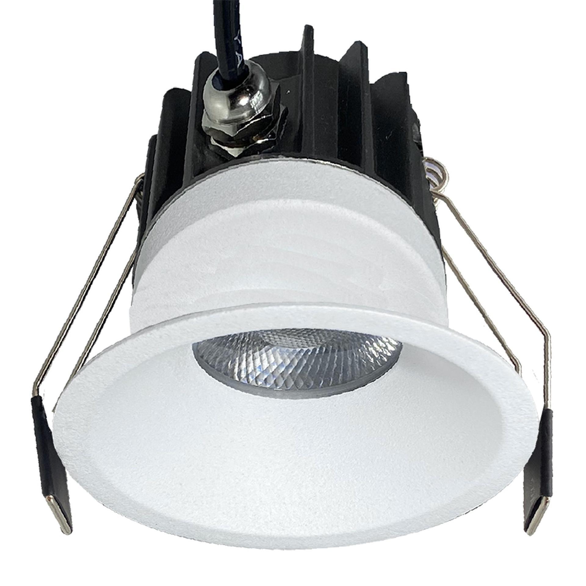 faretto led da incasso bianco cct 12w ip65 vista frontale