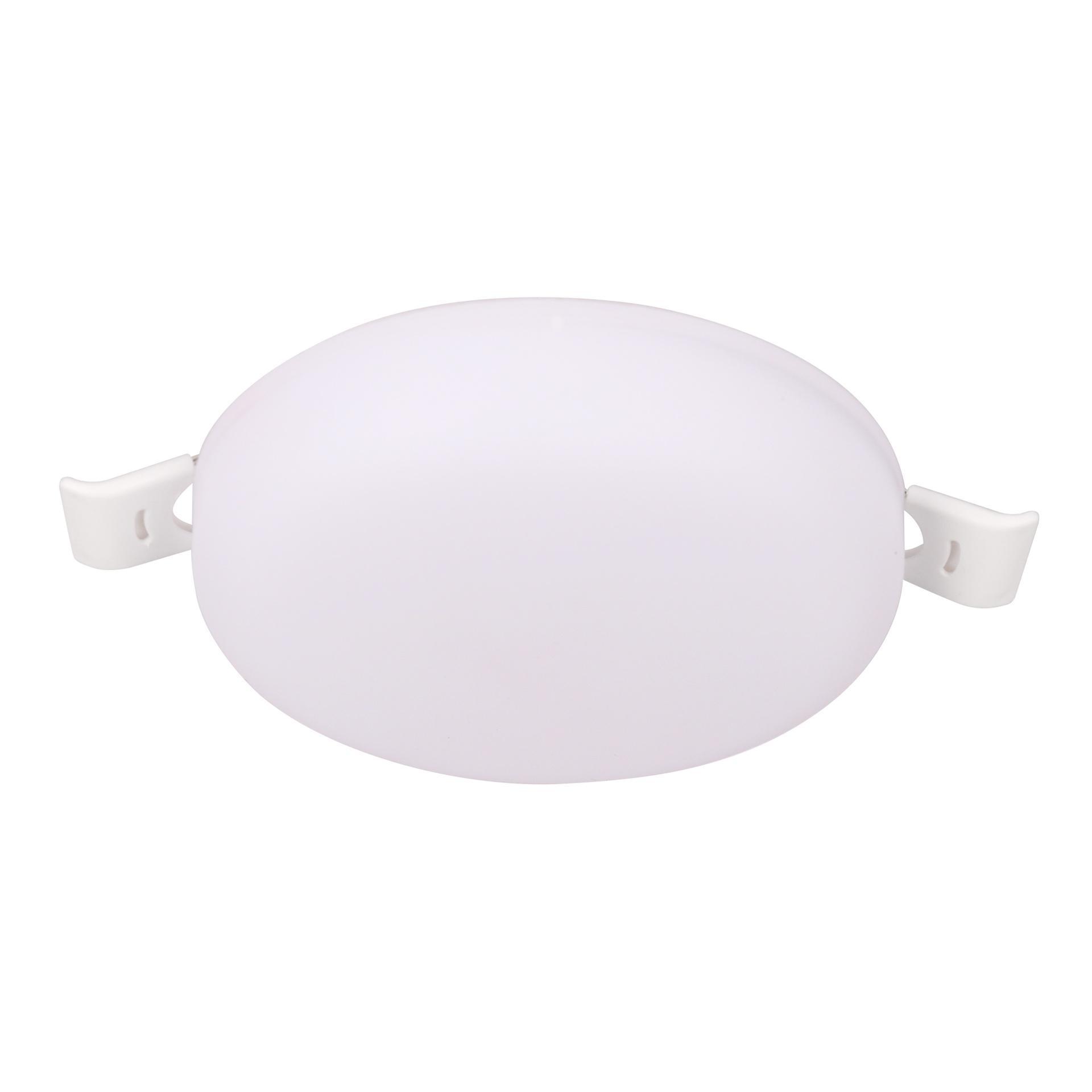 downlight led tondo da incasso bianco vista frontale
