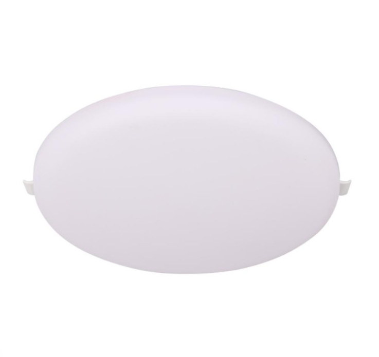 retro plafoniera led tonda 22 cm con molle fissaggio