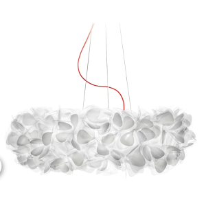 Sospensione lampadario dimmerabile bianco filo rosso 78cm  - cliss00mnm01r00000eu