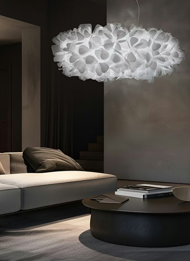 lampada a sospensione slamp clizia bianca illuminazione ambiente interno