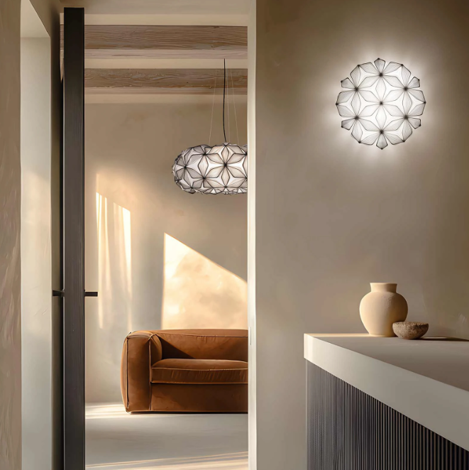plafoniera da parete slamp 50 cm design geometrico colore nero