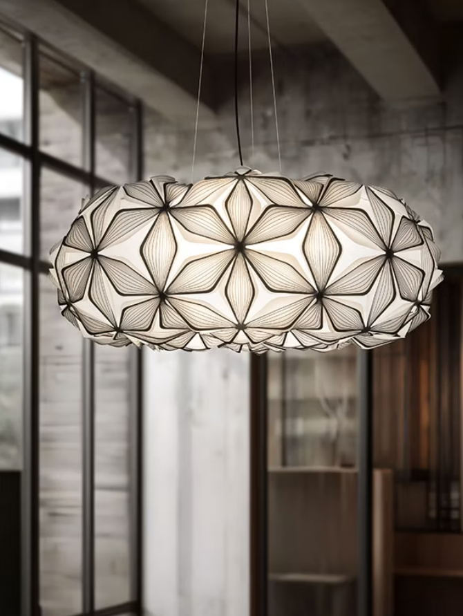 sospensione di design slamp cest la vie diffusore geometrico nero