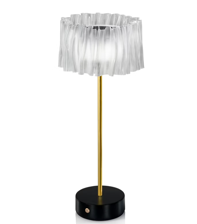 slamp lampada da tavolo nera a batteria 26cm slamp - acrt000prb000bt000eu - foto 1