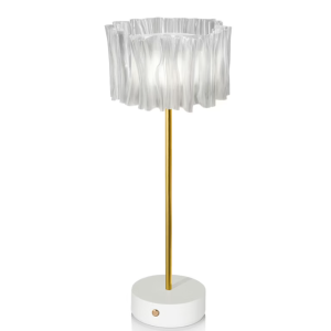 Lampada da tavolo bianca  a batteria  - acrt000prw000bt000eu
