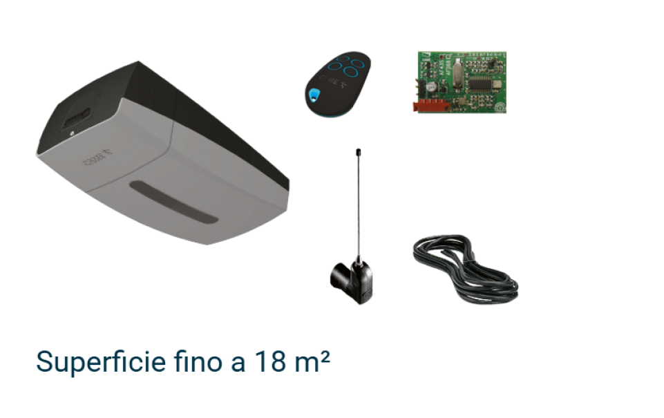 kit came ver plus automazione porta garage 24 v con telecomando scheda radio e antenna