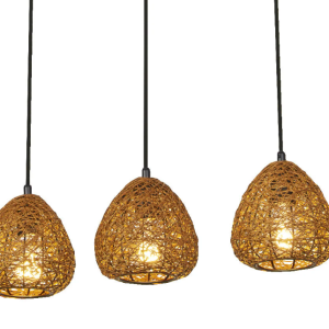 Lampadario sospensione lineare 3 luci e27 max 3x6w  -lum460654