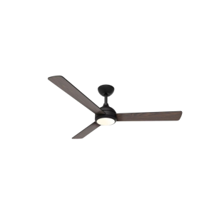 Ventilatore 32w soffitto con led 24w nero/legno oscuro reversibile ø132 cm philips - velyxdark