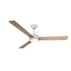 Ventilatore 32w soffitto con led 24w bianco/legno chiaro reversibile ø132 cm philips - velyxlight