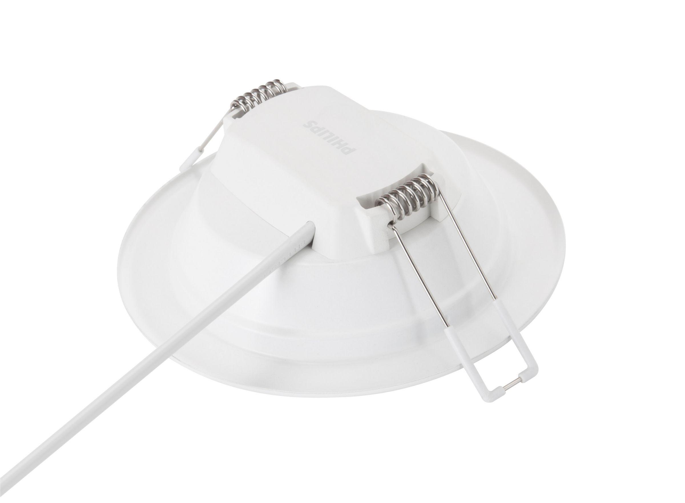 retro downlight led da incasso con molle di fissaggio