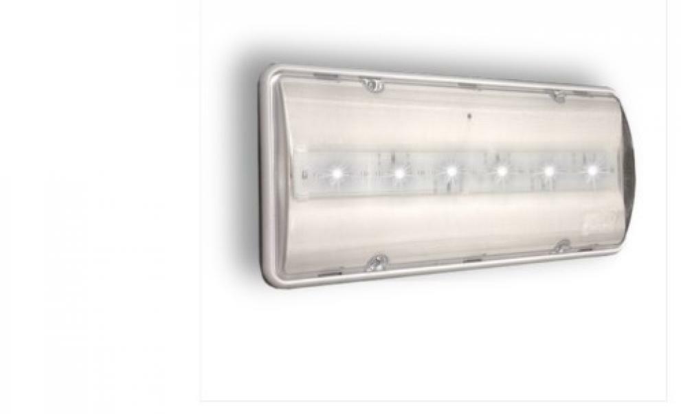 lampada di emergenza led kros 15w 1000lm ip44 vista frontale