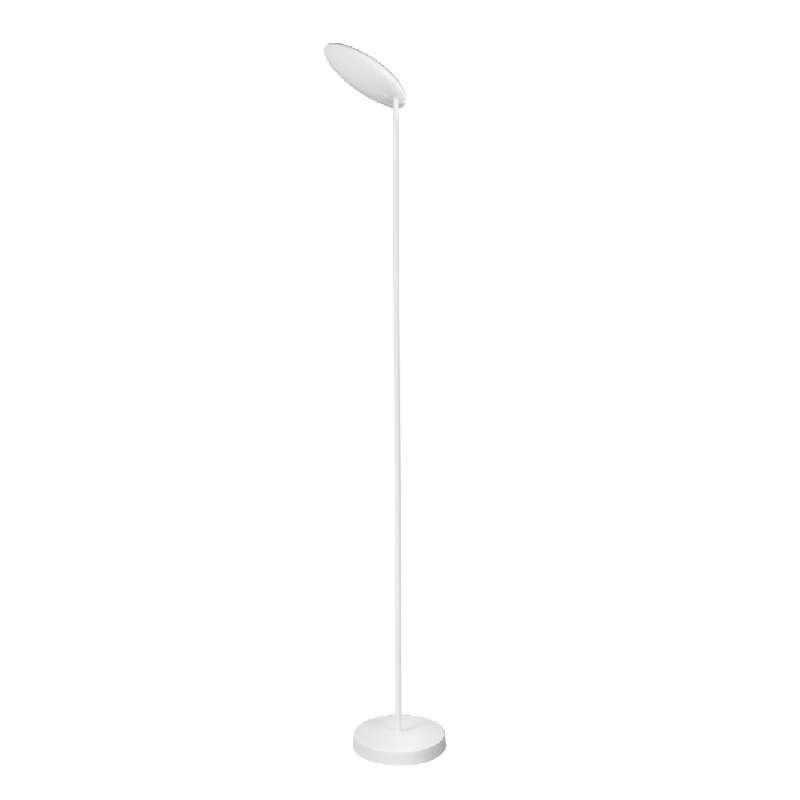 lampada da terra led bianca in soggiorno luce calda