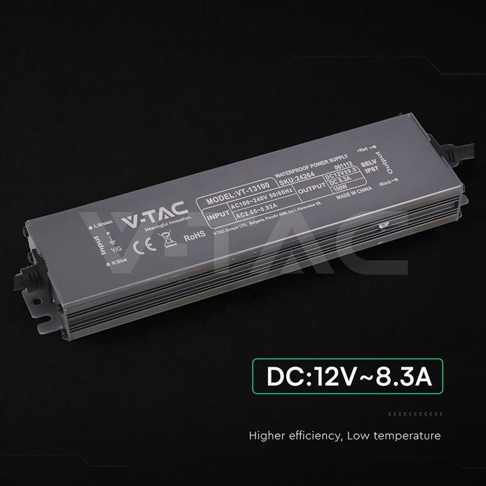 alimentatore led 12v 100w 8 3a uscita stabile non dimmerabile