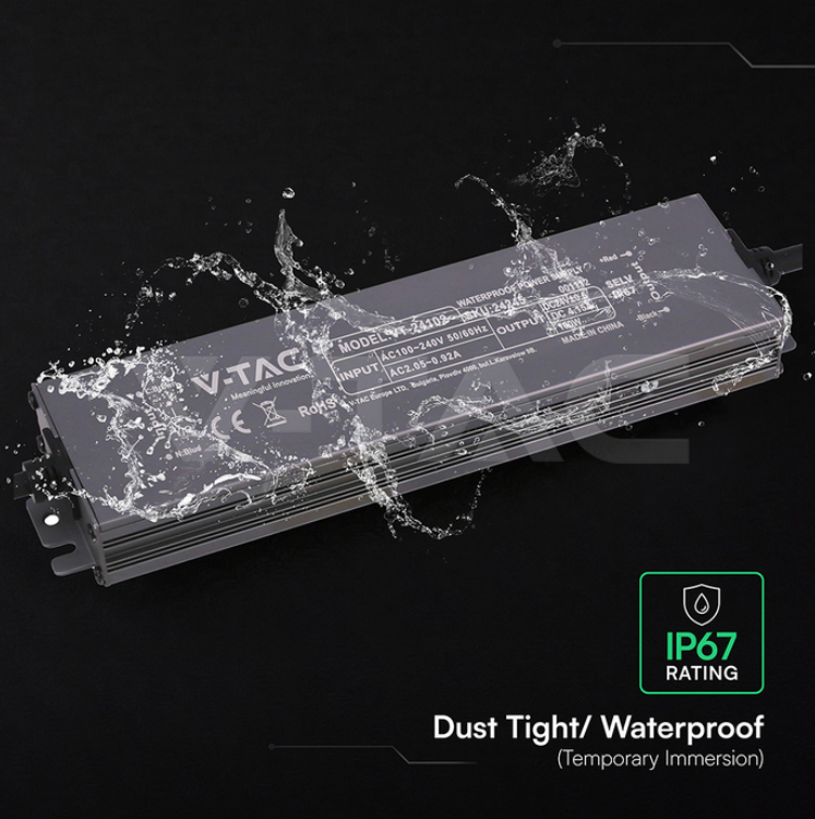 Alimentatore LED IP67 per esterno e ambienti umidi alimentatore led ip67 resistente a polvere e immersione temporanea