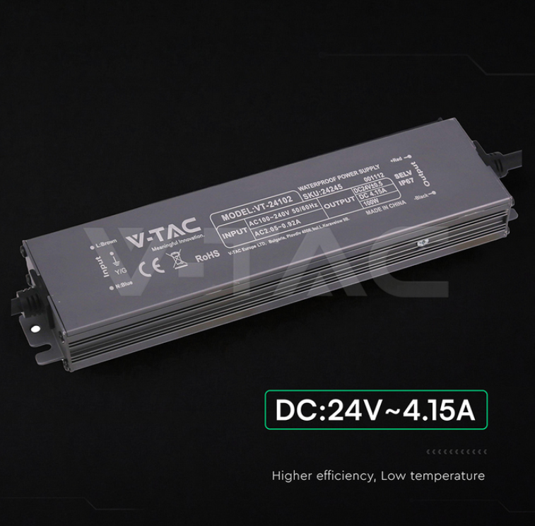 Alimentatore LED V Tac uscita 24V DC 4 15A alimentatore led 24v 4 15a v tac uscita dc 24v